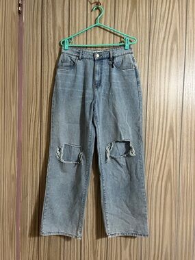 refuge Light Wash Wide Leg Jeans